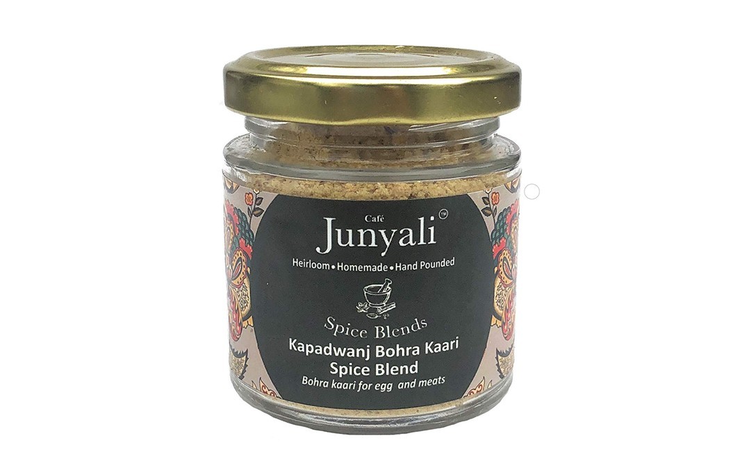 Cafe Junyali Kapadwanj Bohra Kaari Spice Blend   Glass Jar  50 grams